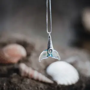 Dolphin tail with silver