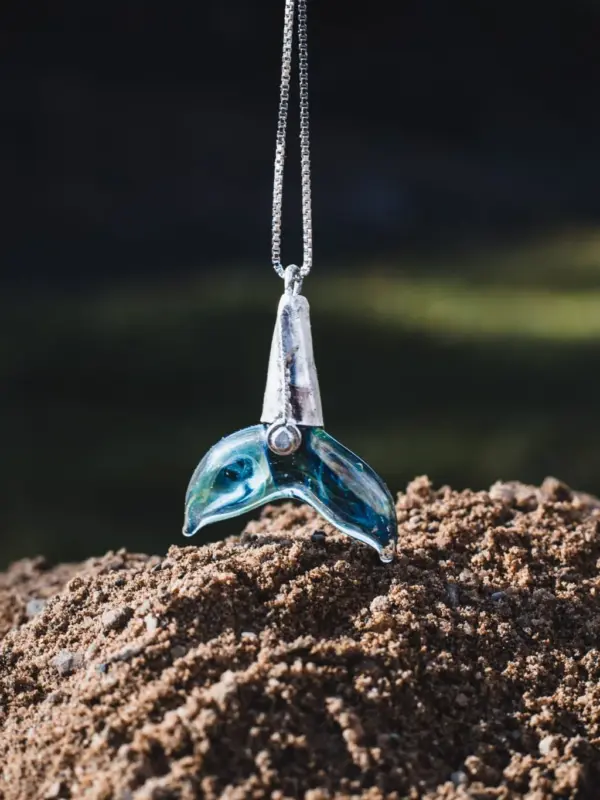 Whale's Tail with silver